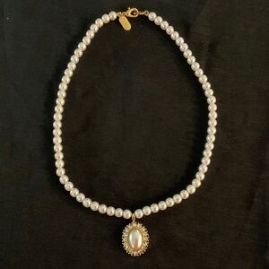MARZIA Beautiful Faux Pearl Necklace with Pendant